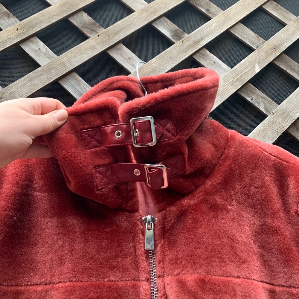 ASOS Curve Red Bomber Jacket - Picture 12 of 14